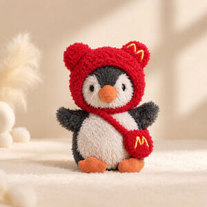 Amusable peanut/Small peanut penguin outfit - Mc Hood & Crossbody Bag Set